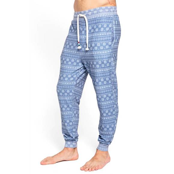 NEW SOL ANGELES fair isle jogger in indigo - Picture 2 of 3